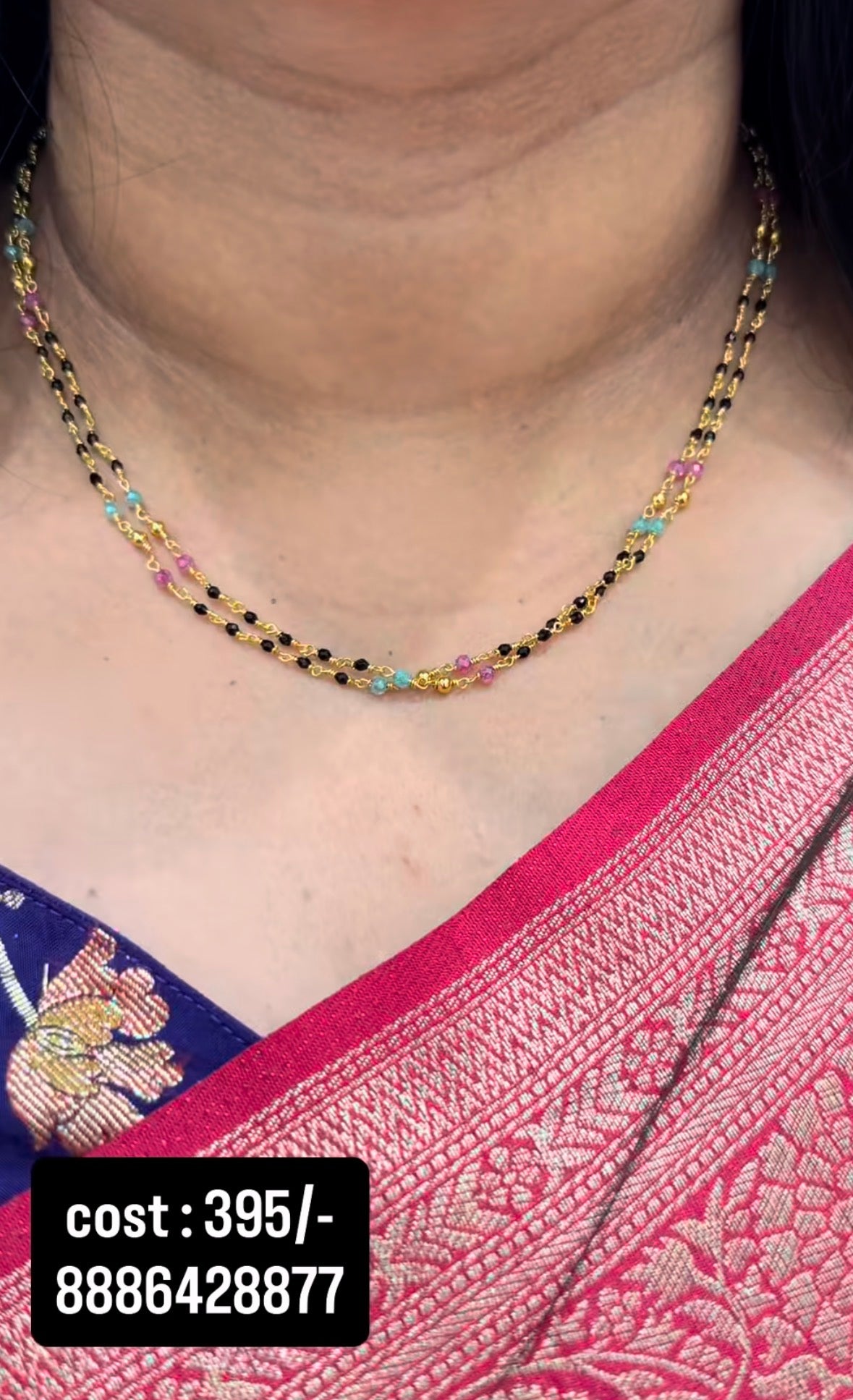 Beautiful customised 2 line blackbeads
