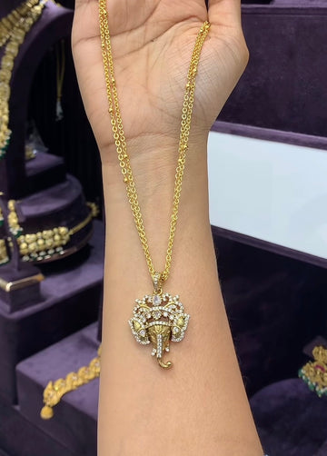 Beautiful Ganesh Locket with Stylish Chain
