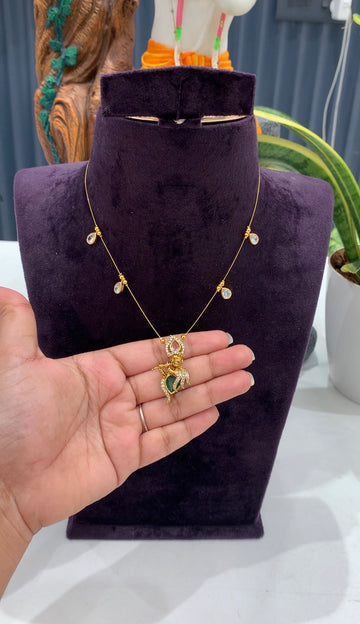 Beautiful krishna pendent with invisible chain