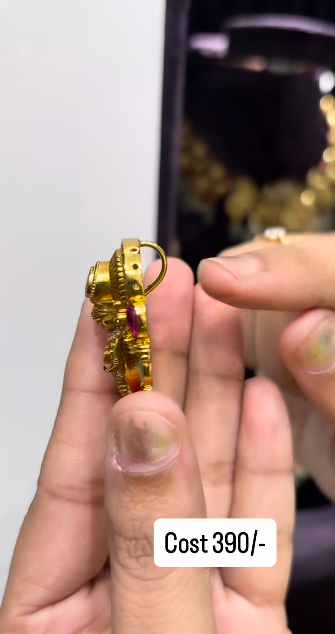 Beautiful Venkateswara swami locket with back hook