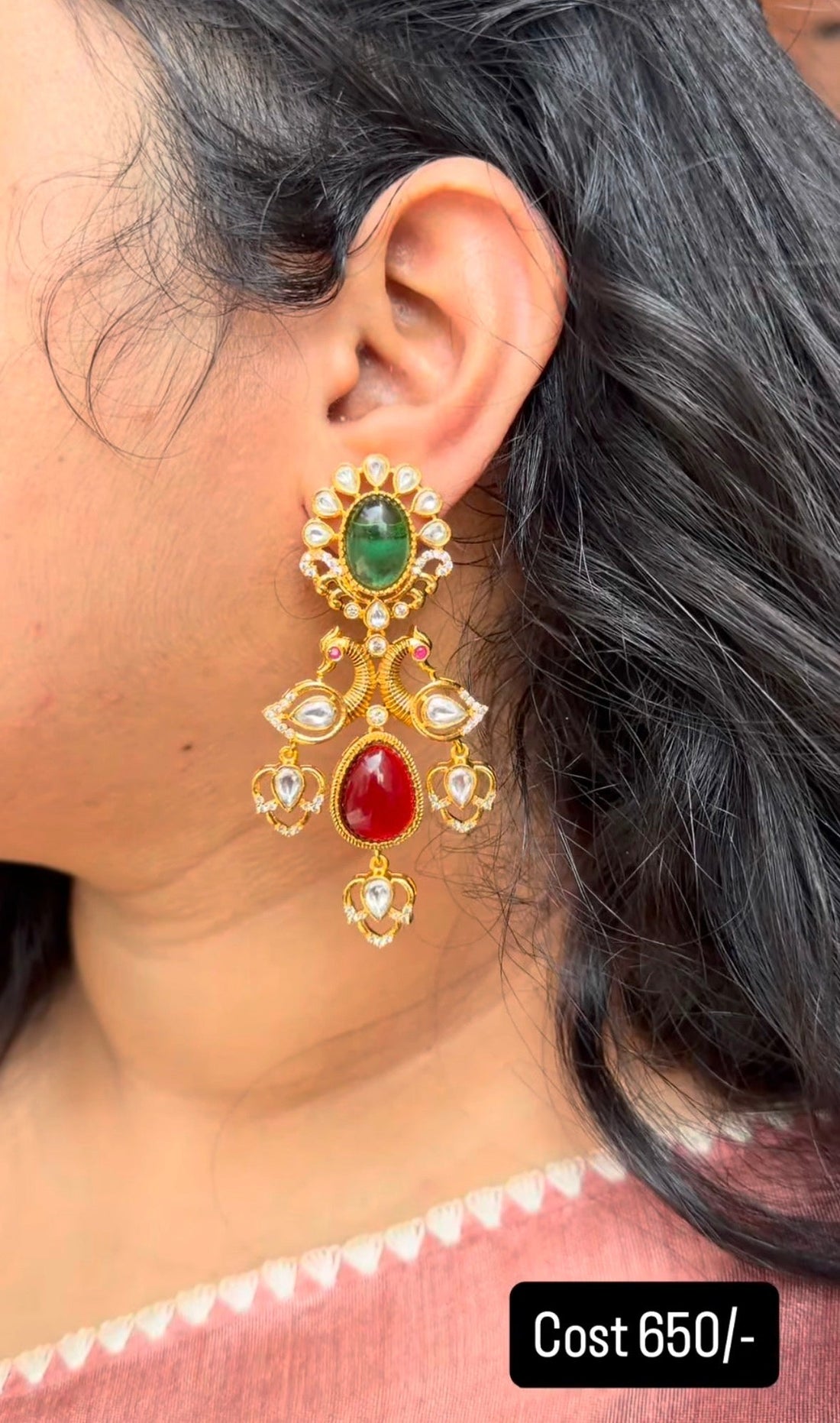 Beautiful chandbali earrings