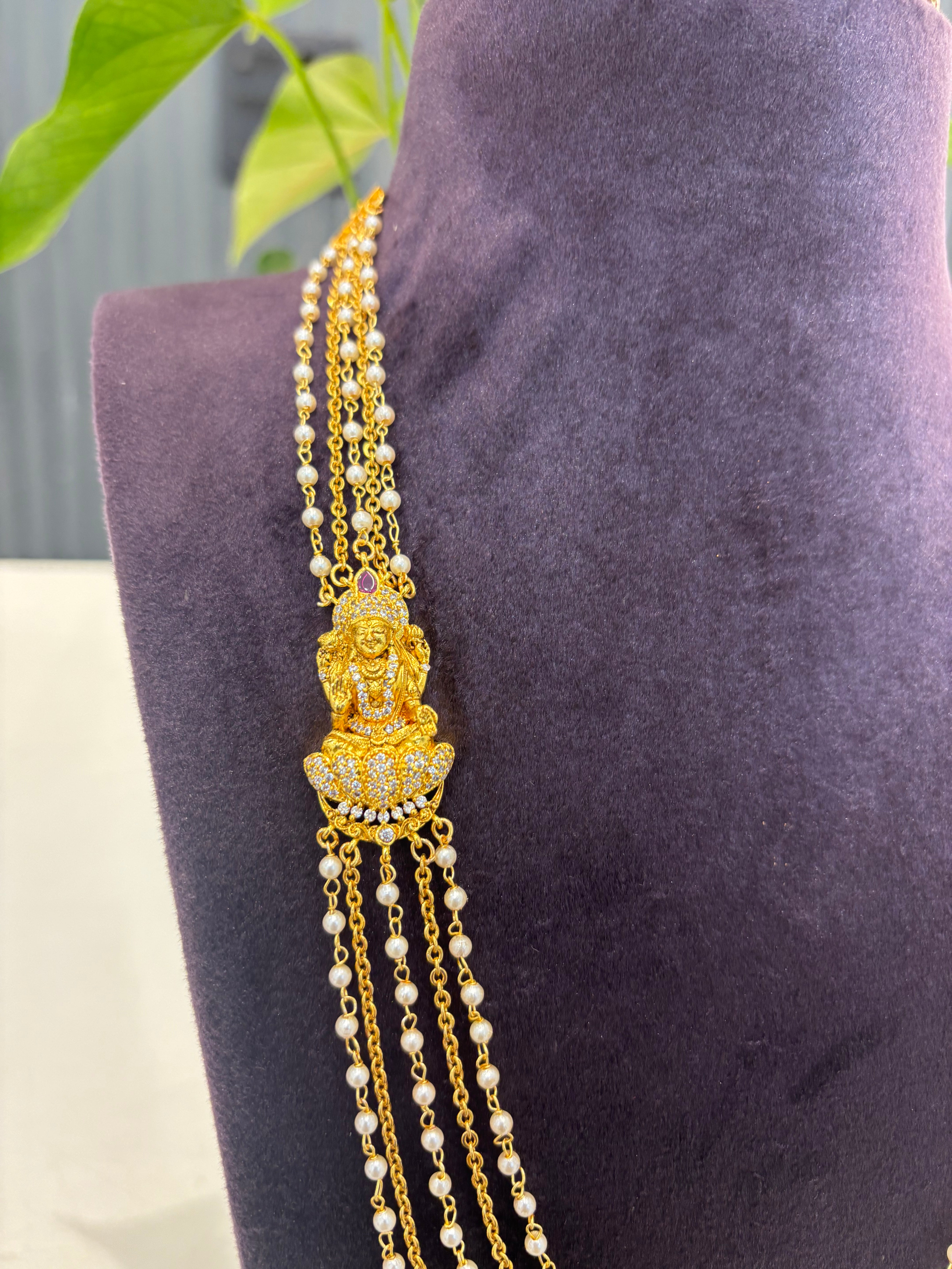 Beautiful Lord Lakshmi side Locket set