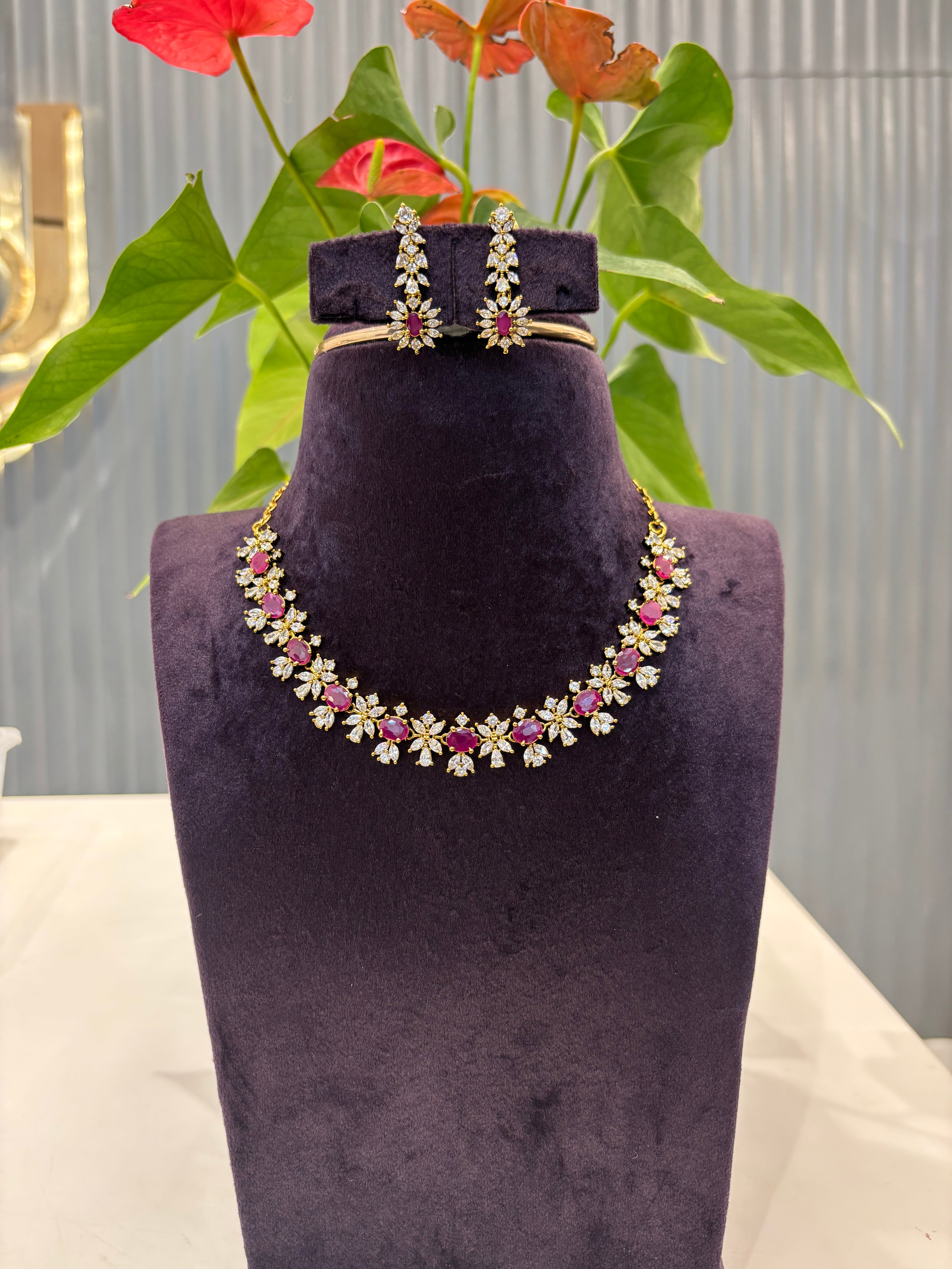 Beautiful Pink stone necklace