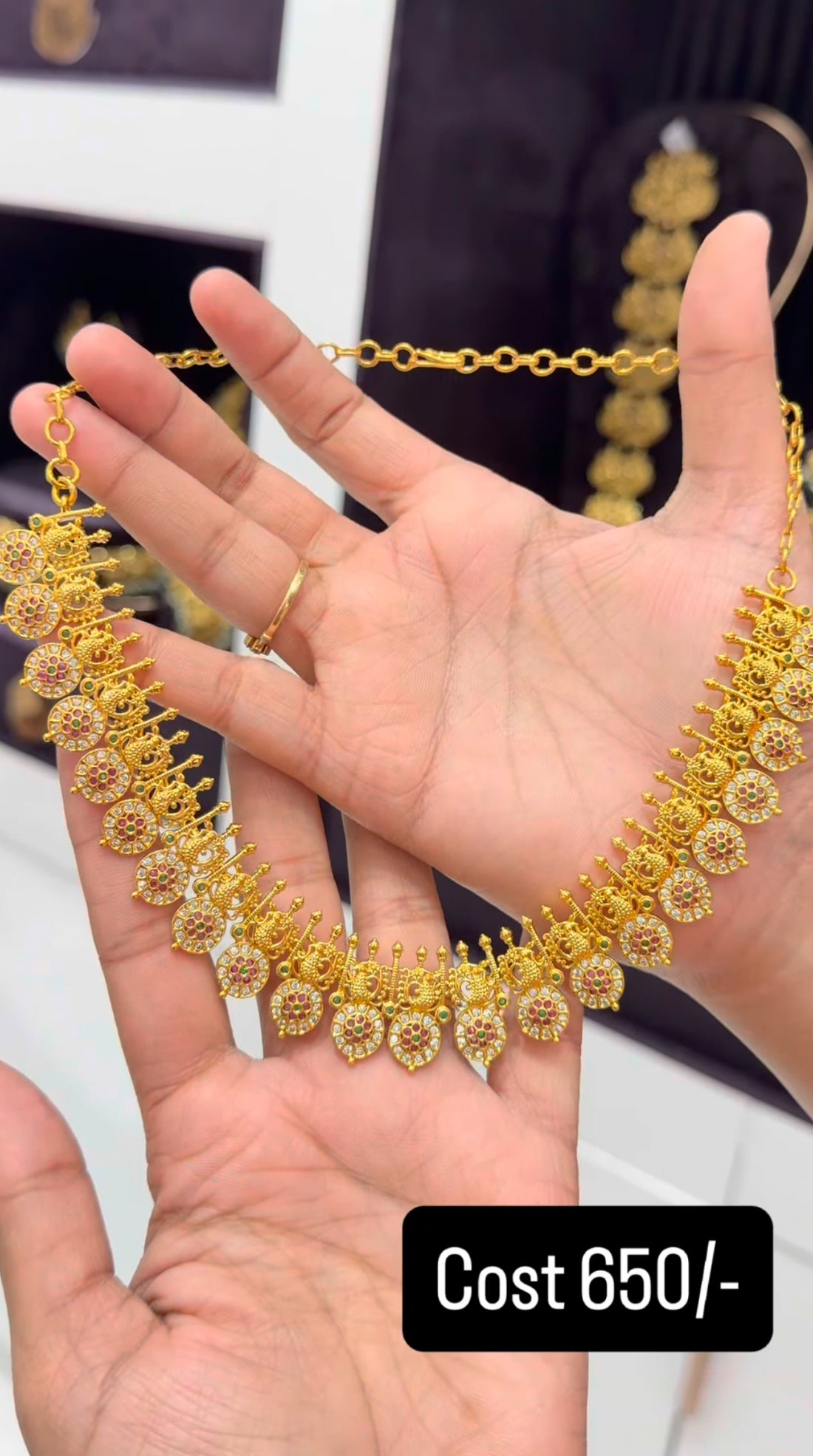 Beautiful simple kasula model necklace