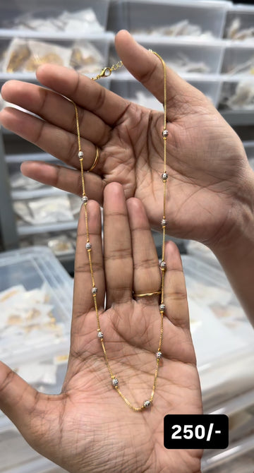 Beautiful fancy silver replica  chain