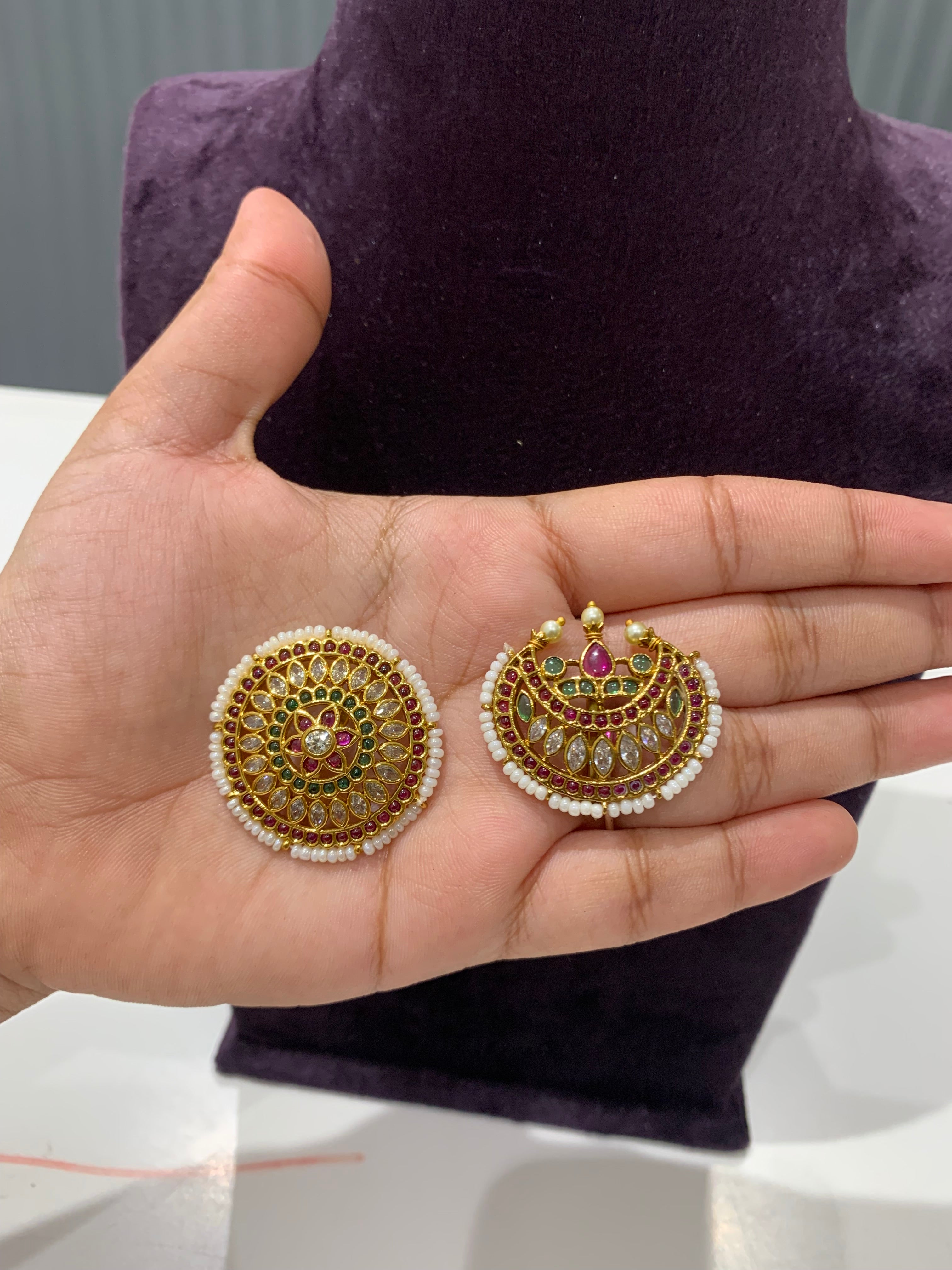 Beautiful sun moon hair pins