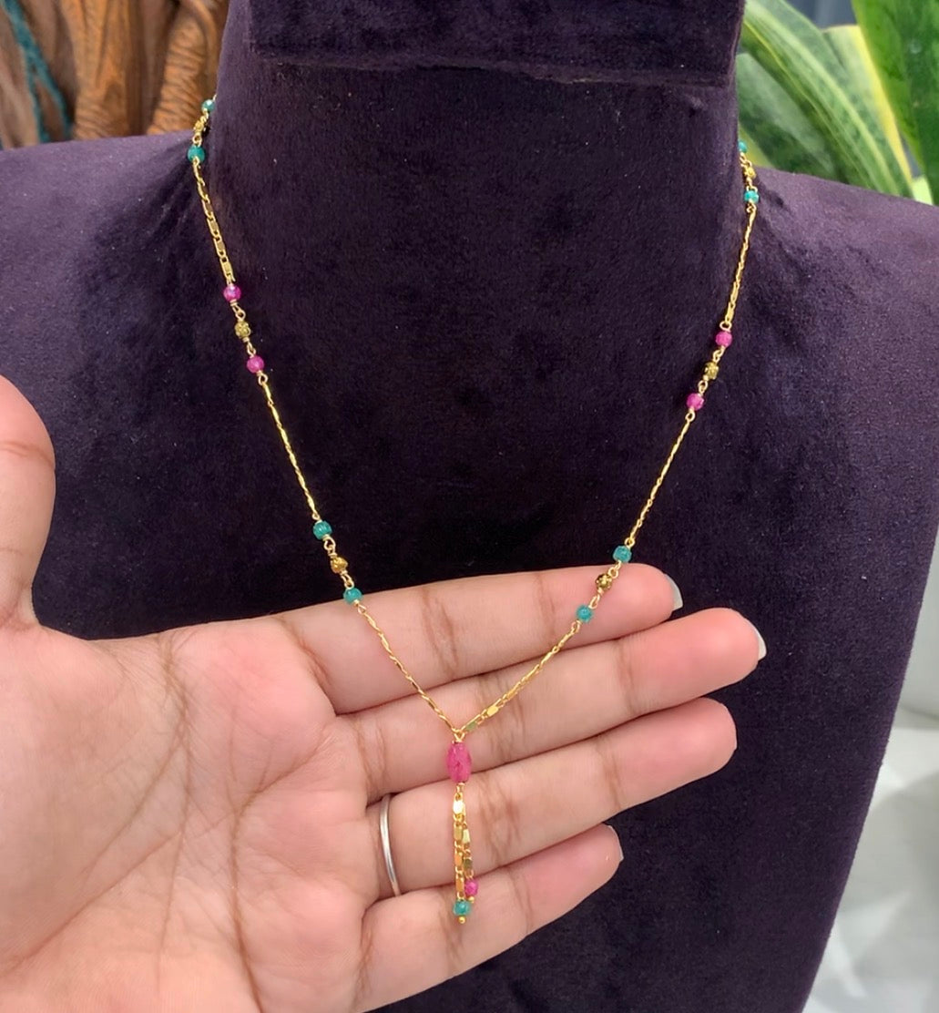 Beautiful Customised Handmade Simple Chain (18inches)