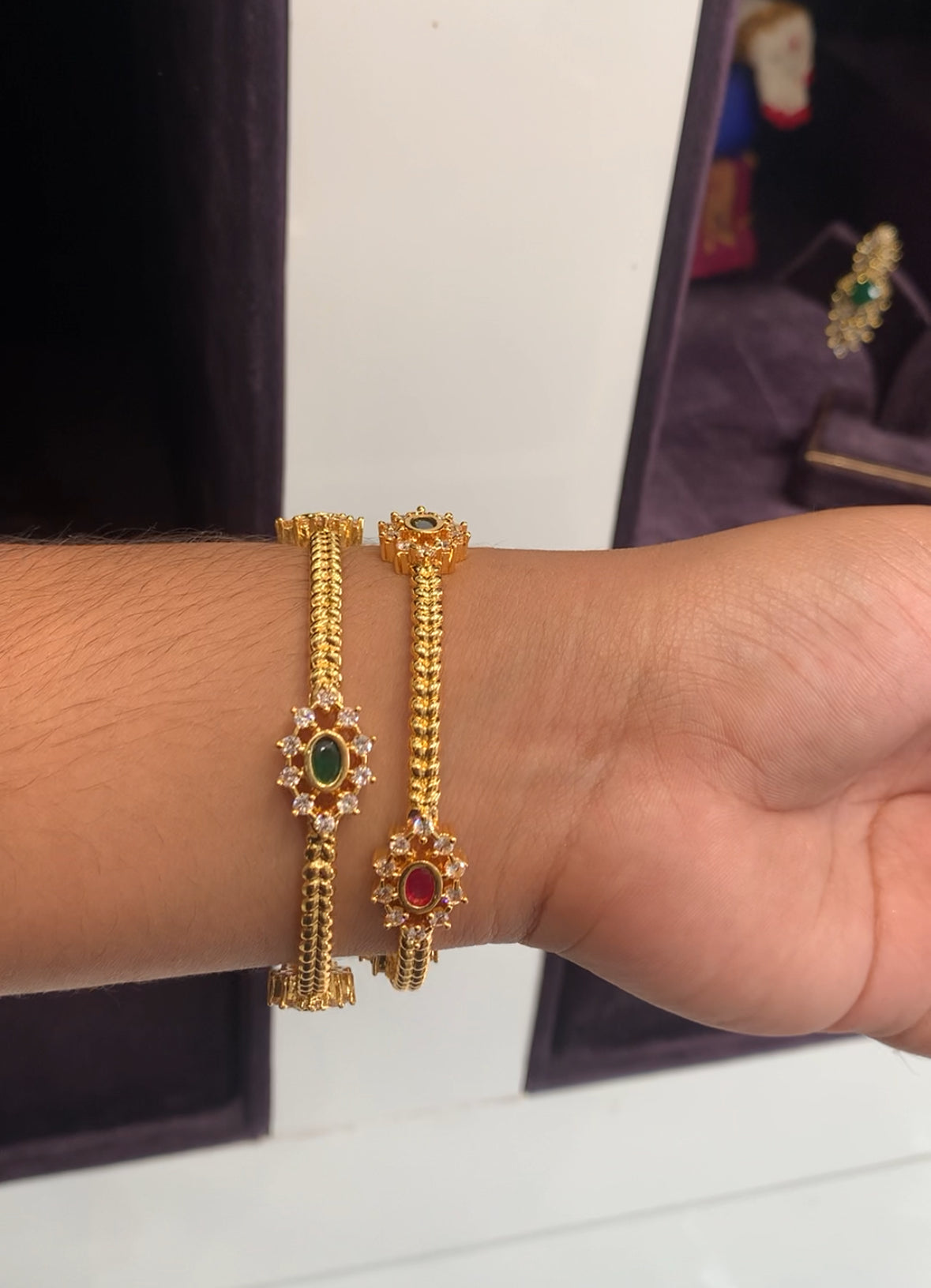 Beautiful multi stone bangles