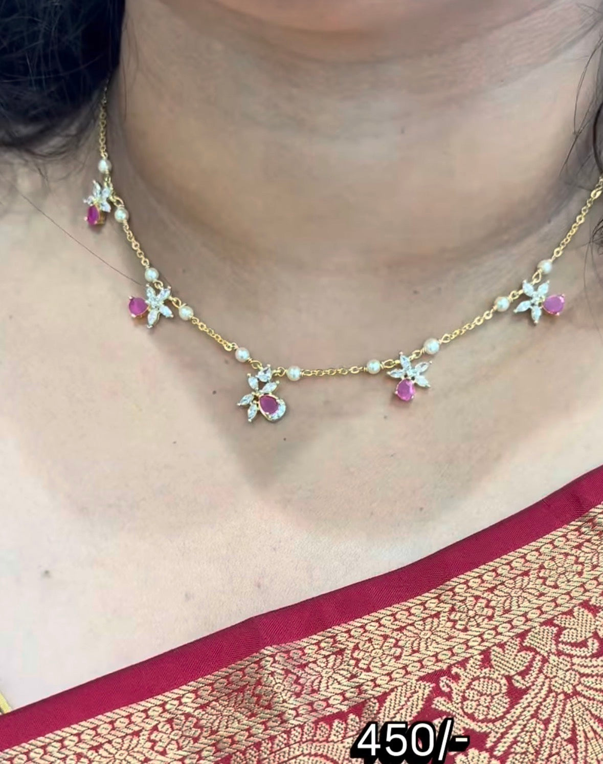 Beautiful Customised Ruby stone Neckset