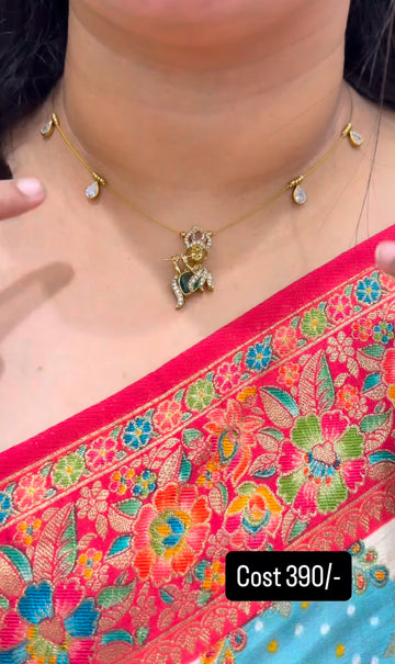Beautiful krishna pendant with invisible chain