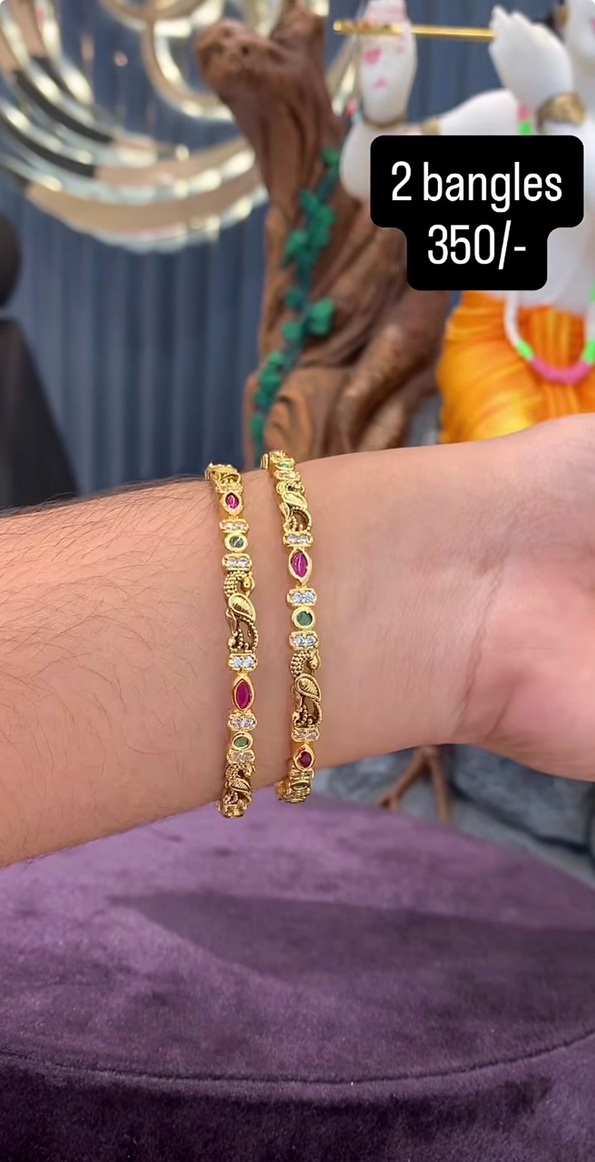 Beautiful Multi stone Bangles