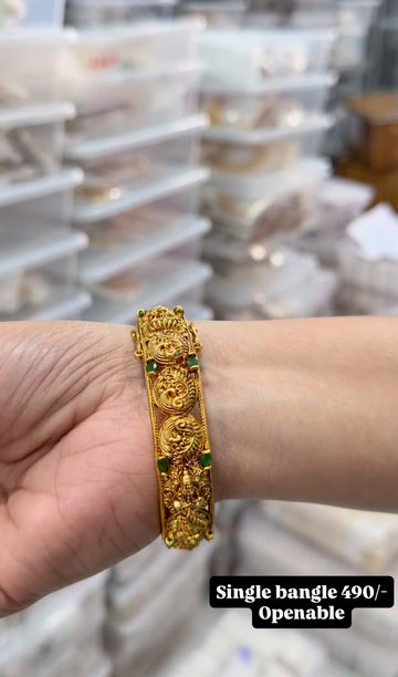 Beautiful nakshi traditional freesize openable single bangle