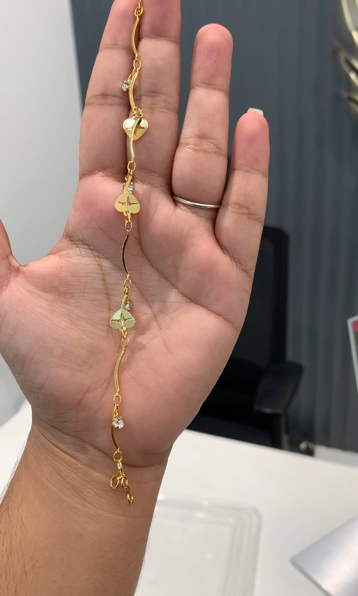 Beautiful bracelet heart shape