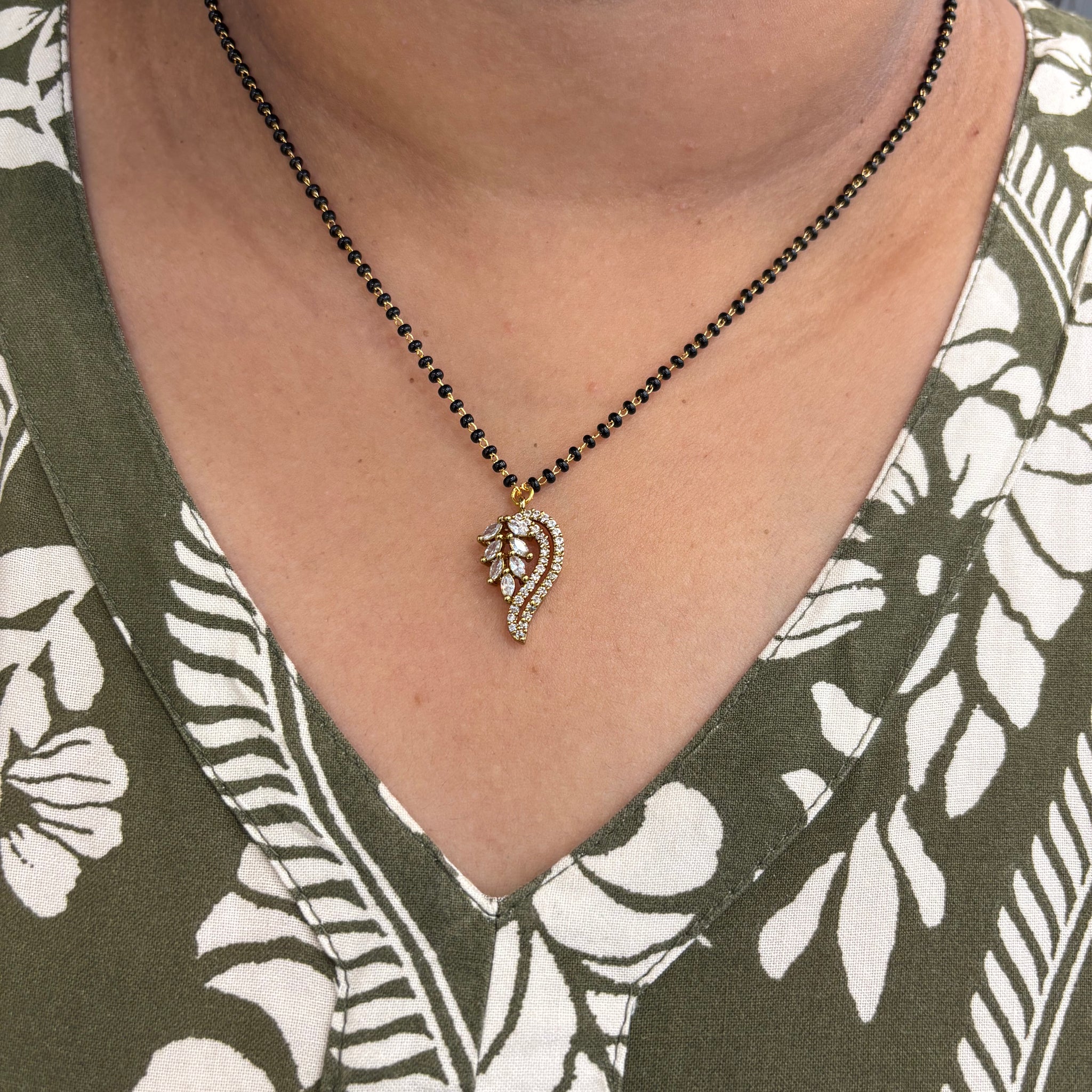 Simple black beads
