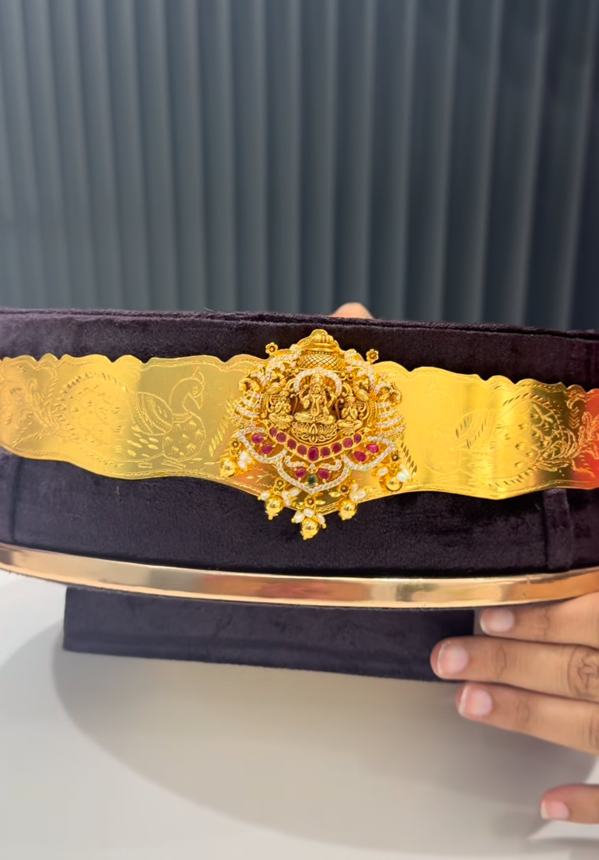 Beautiful gold replica adult vaddanam