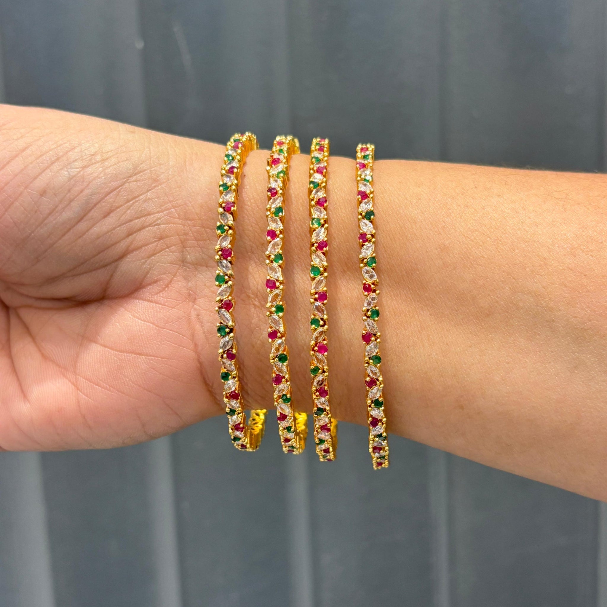 CZ-BANGLE SET OF 4