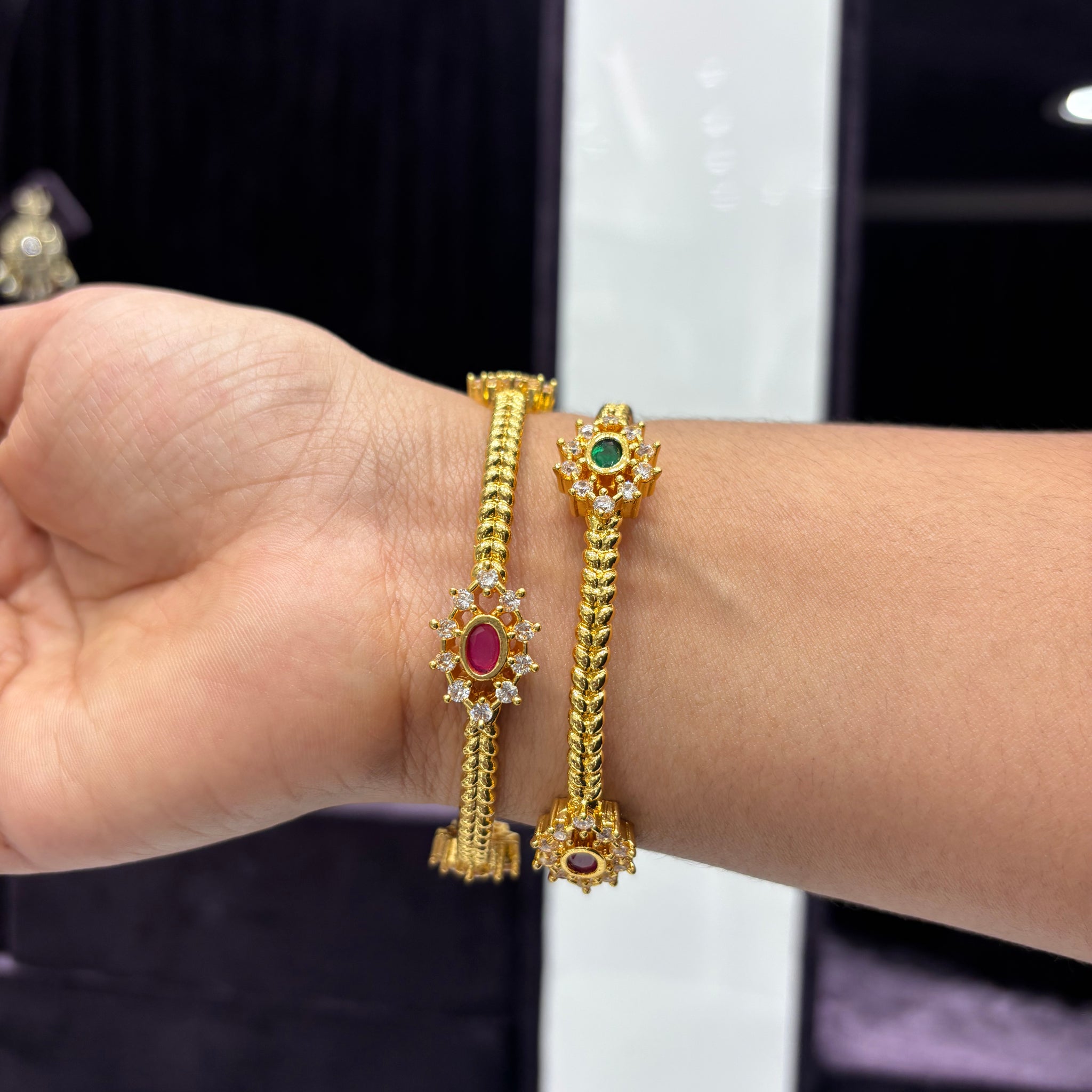 CZ Multi Stone Bangles