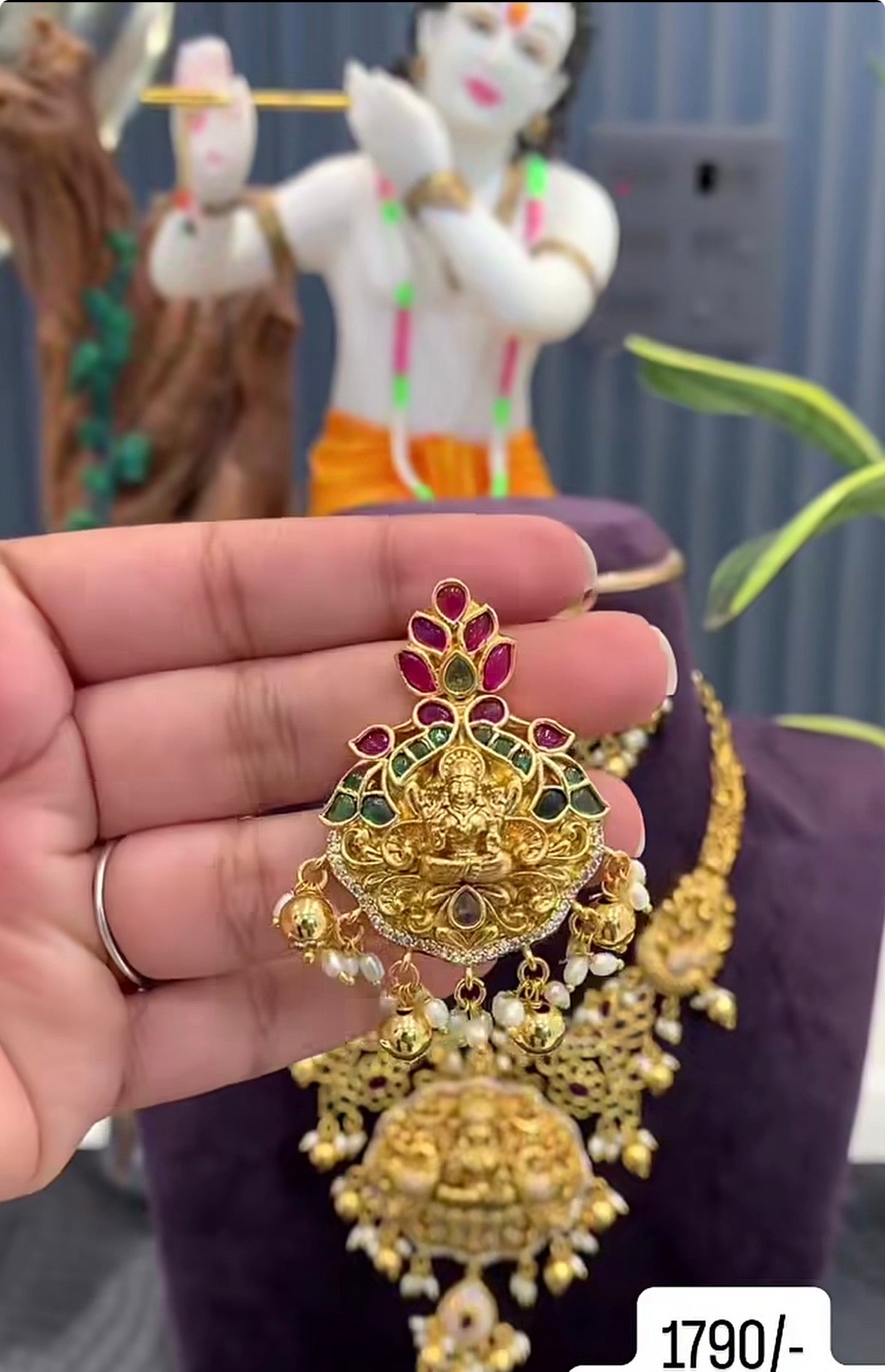 Beautiful Lakshmi Devi Necklace