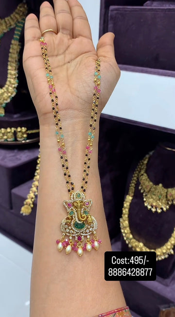 Beautiful customised blackbeads with ganesh pendant