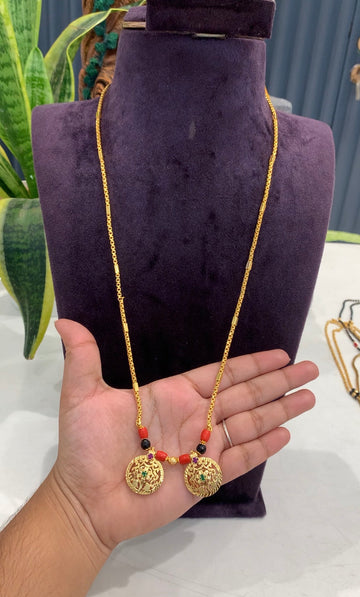 Beautiful customised traditional thali chain 24 inchs