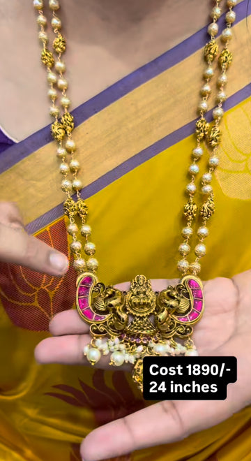 Beautiful jadav stone beads set 24inchs