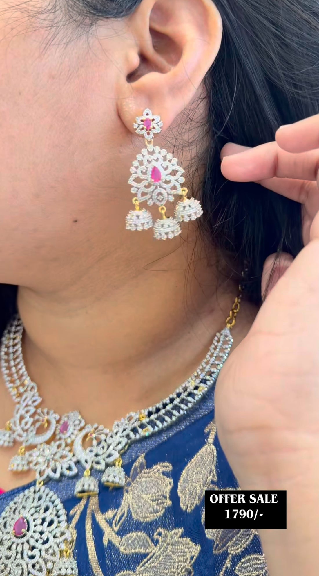 Beautiful GJ kanti pattern necklace