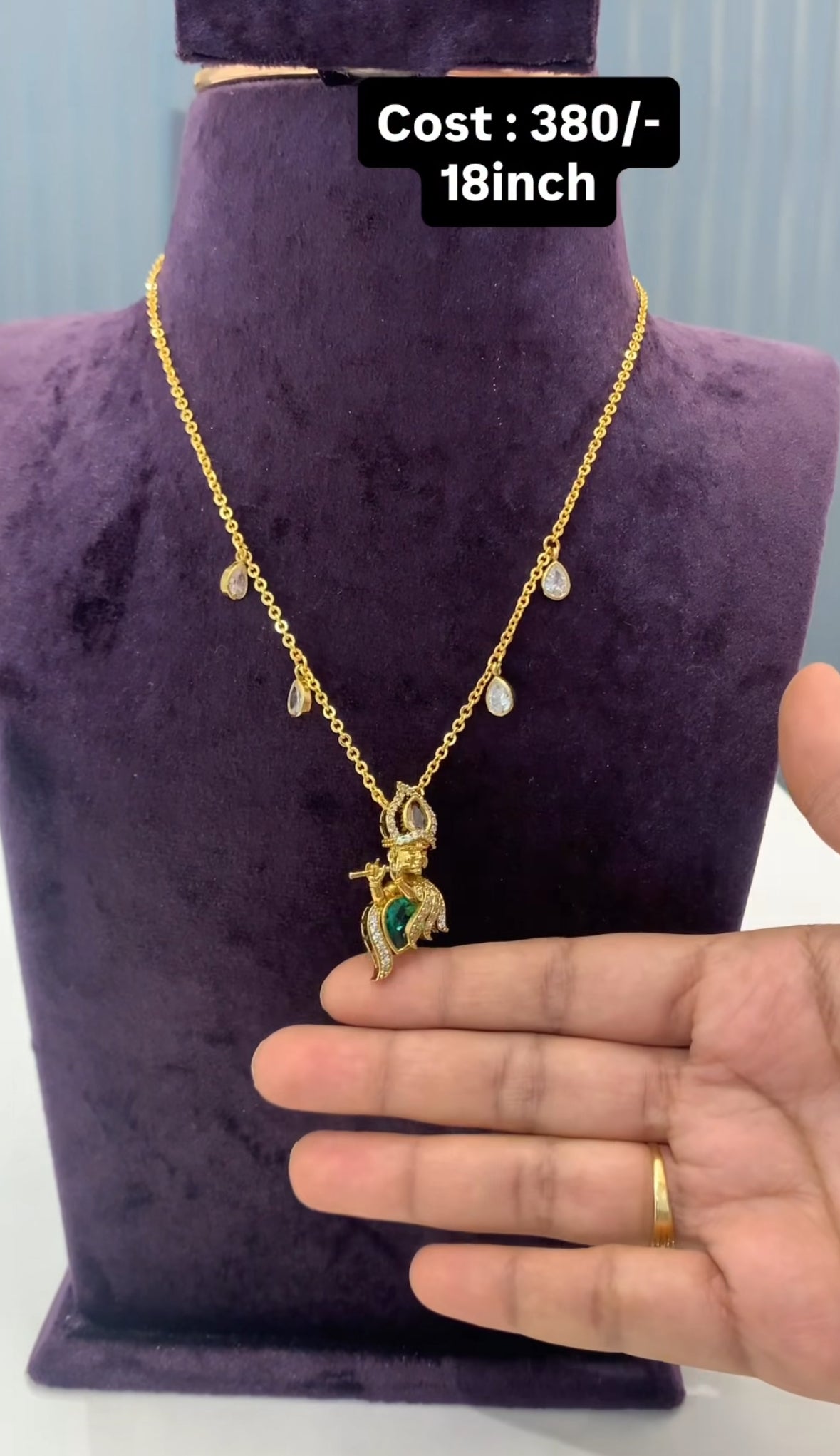 Beautiful chain with krishna pendent