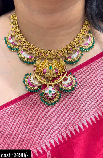 Beautiful Jadav Kundhan Necklace