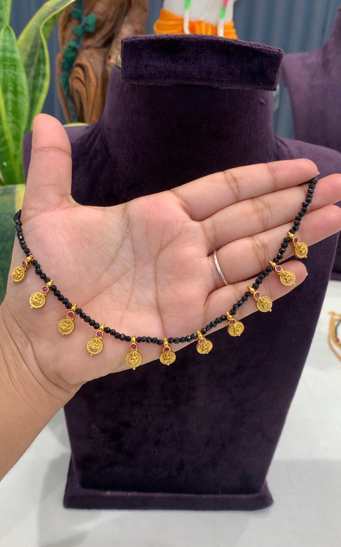 Beautiful Traditional customised Black beads