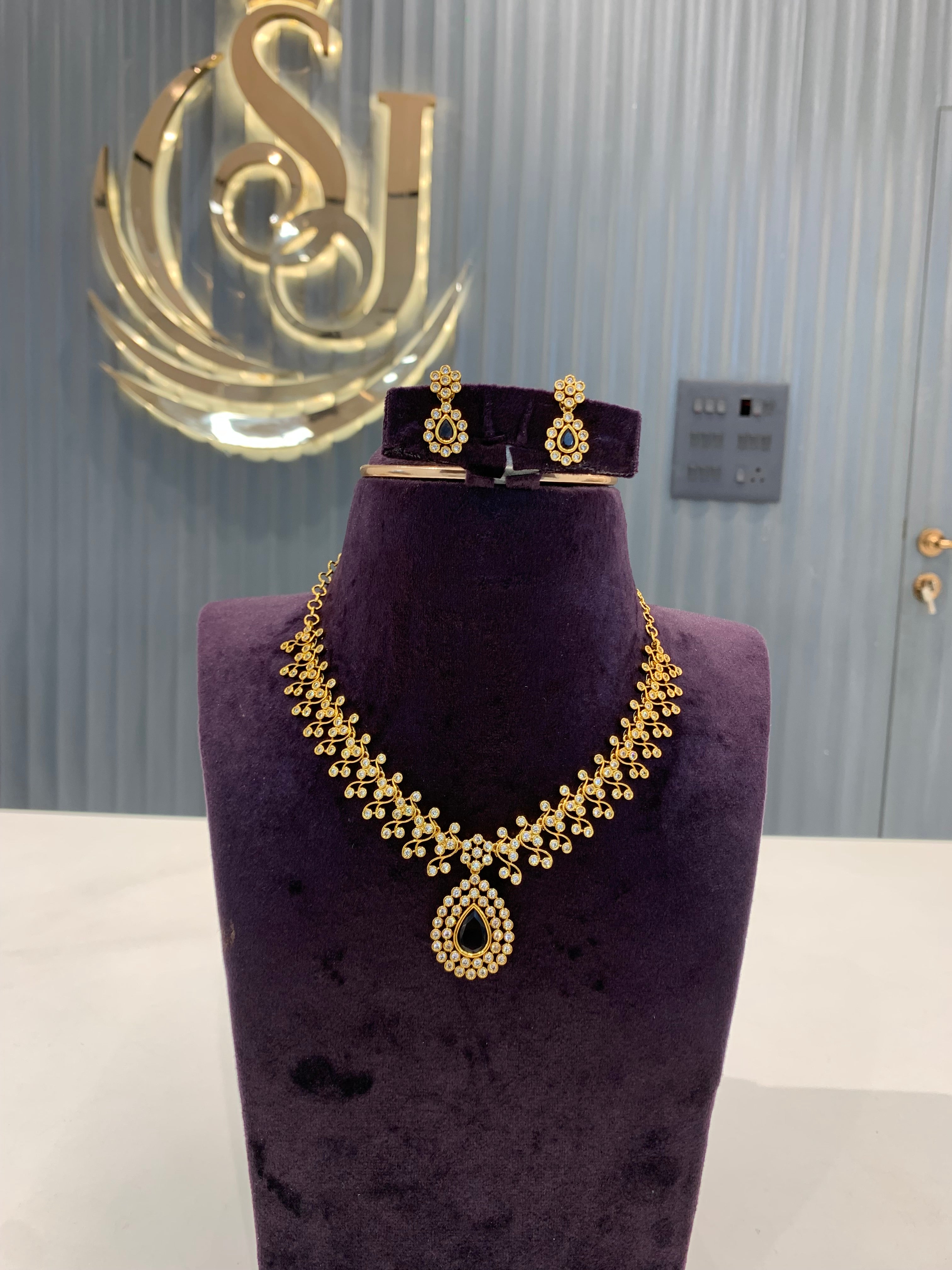 Beautiful purple stone necklace