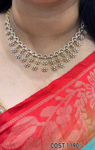 Beautiful party wear  GJ polish  simple necklace
