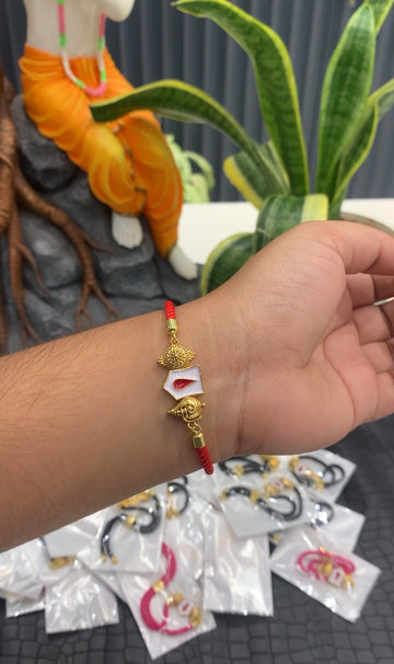 Beautiful Balaji bracelet with red thread