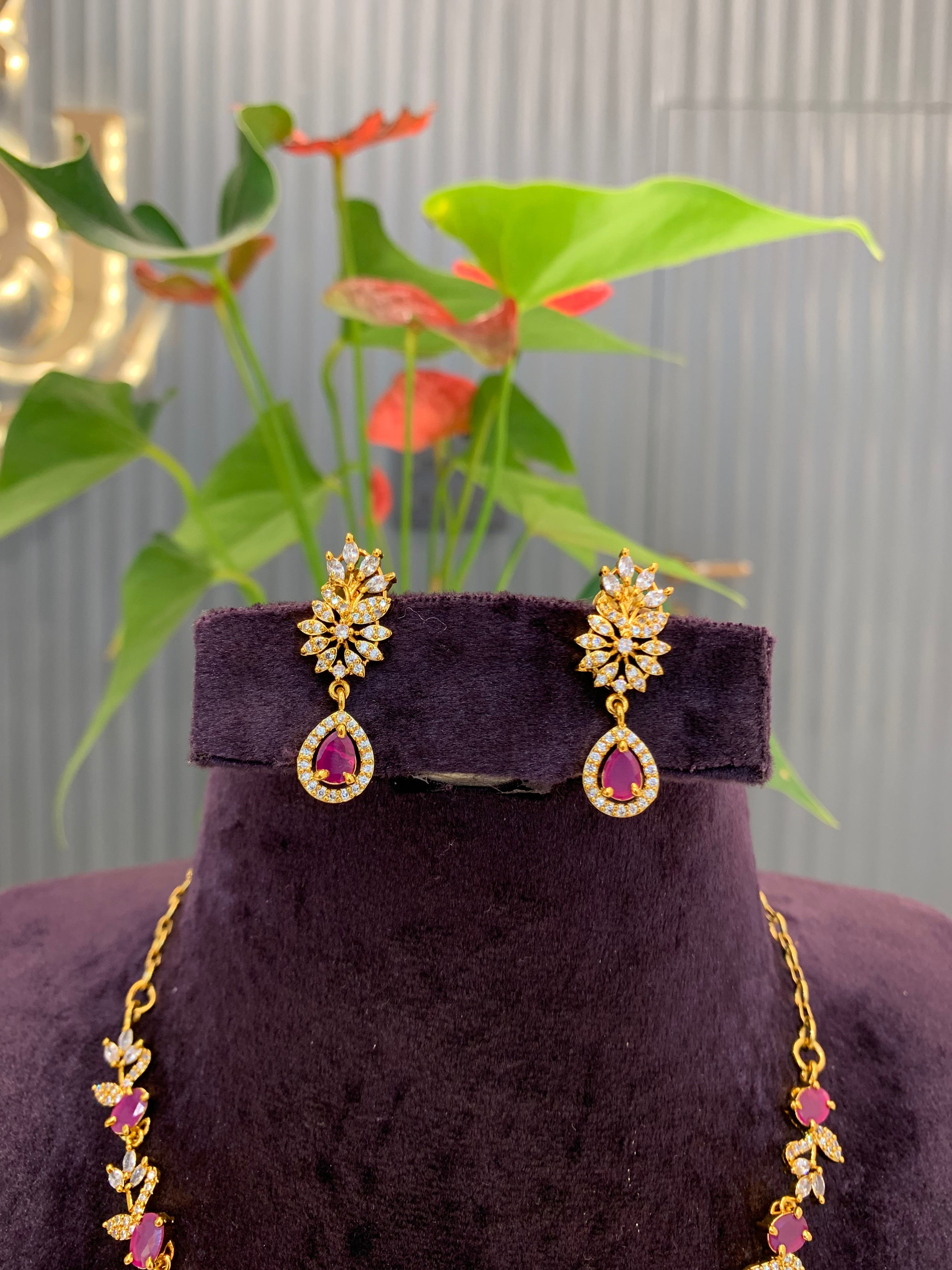 Beautiful ruby necklace