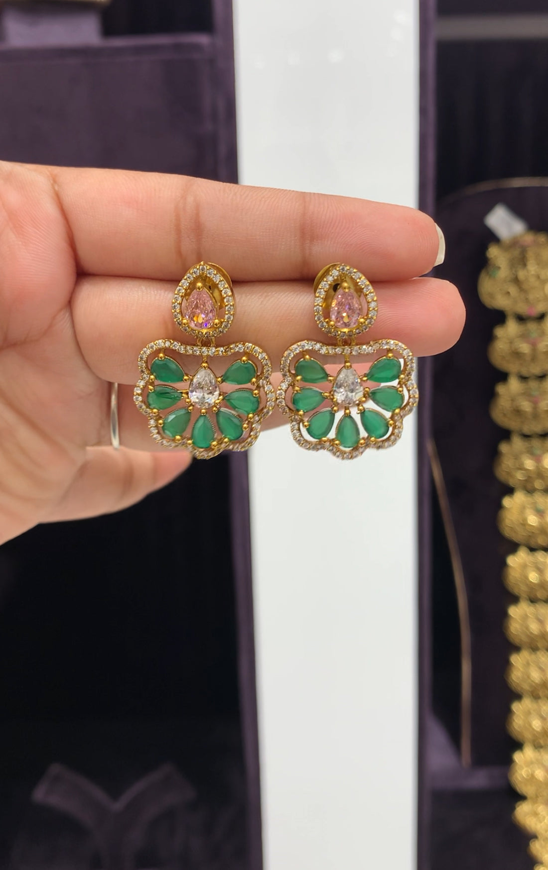 Beautiful trendy earrings