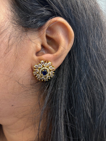 Blue stone studs