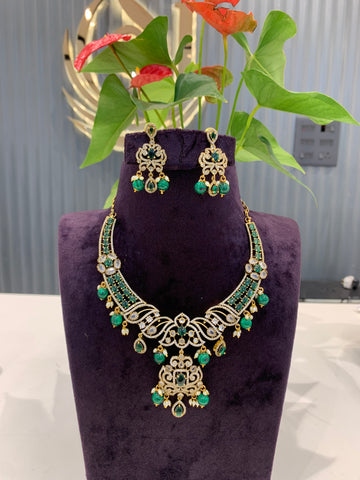 Beautiful green stone necklace