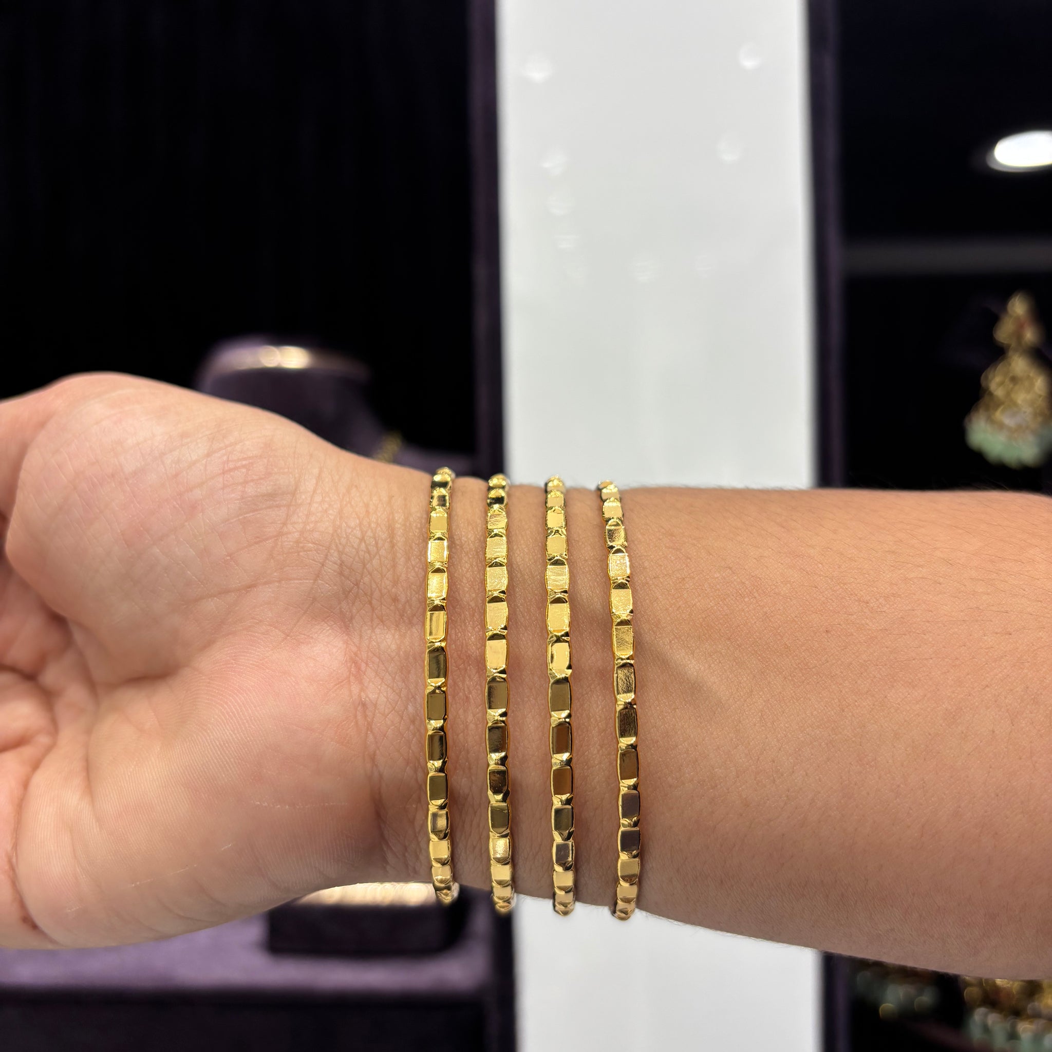 Microplated Gold Bangles