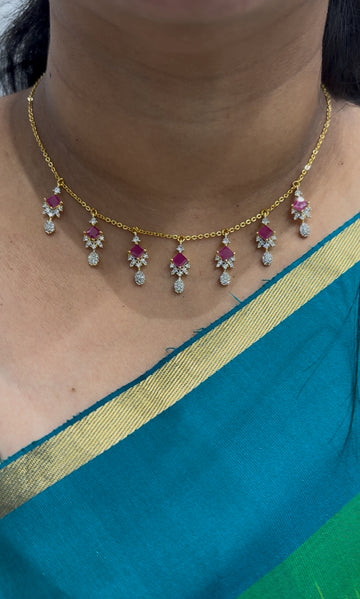 Stylish chandraharam set