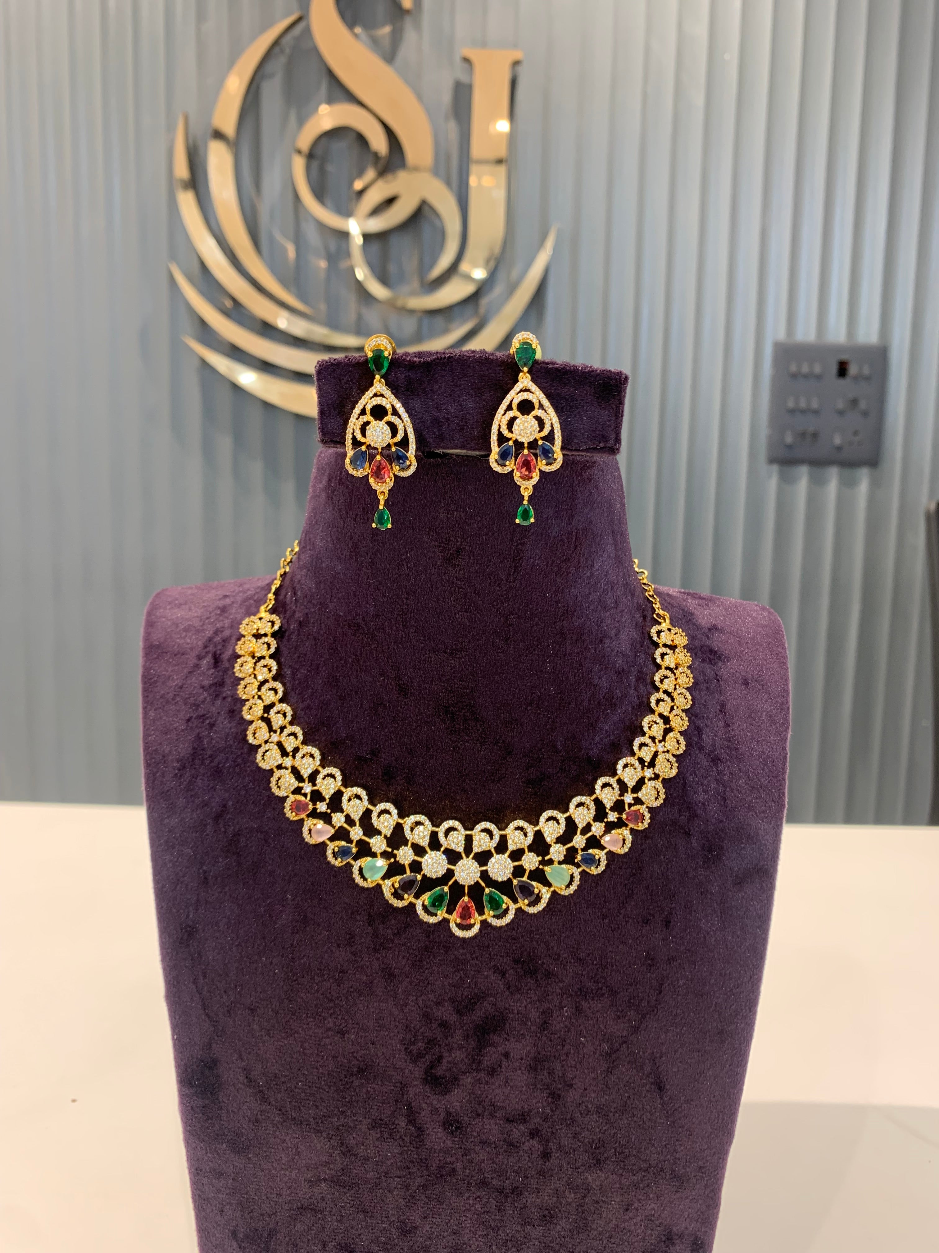 Beautiful multi stone necklace