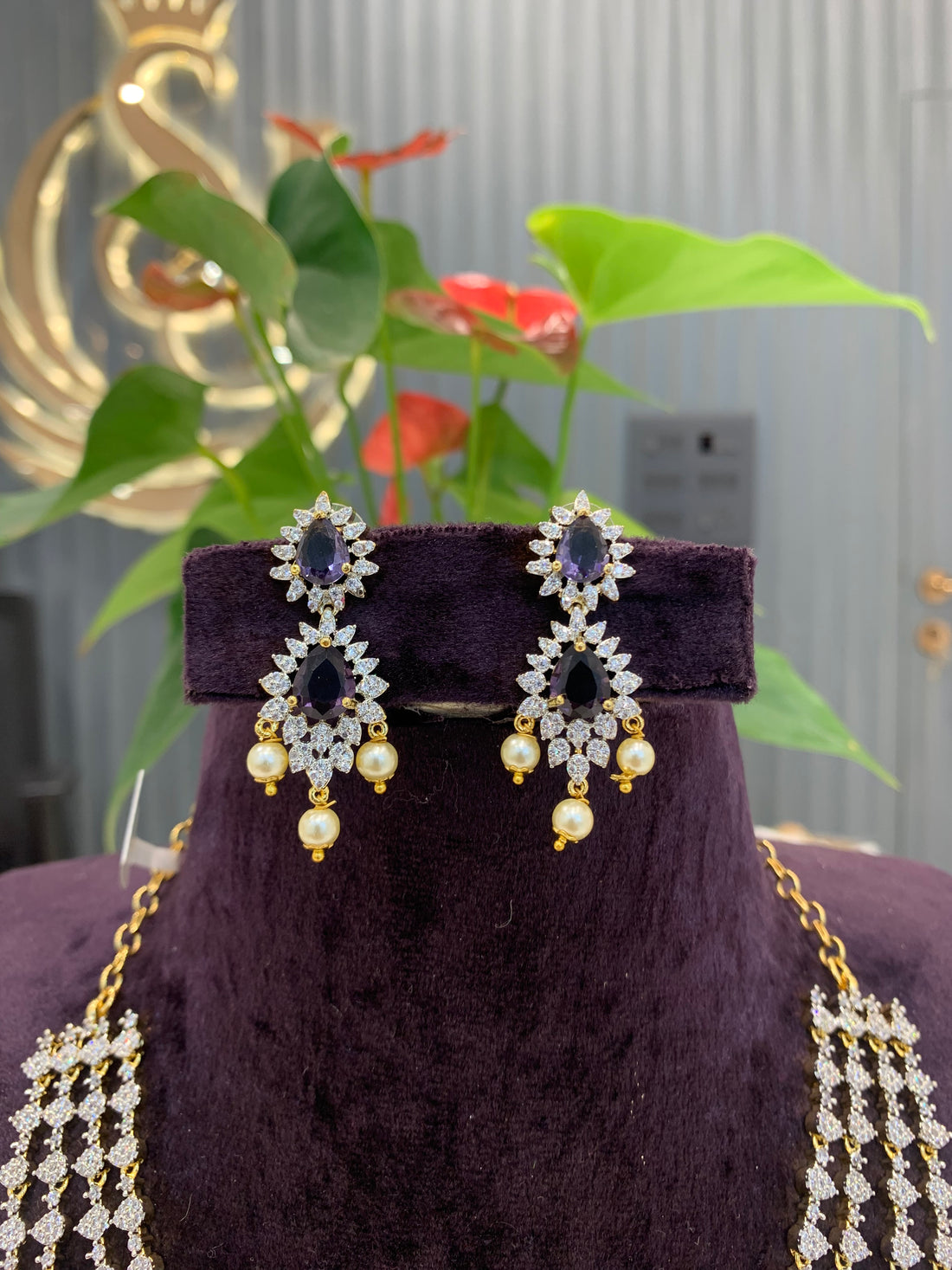 Beautiful GJ purple colour 3 step mini haram