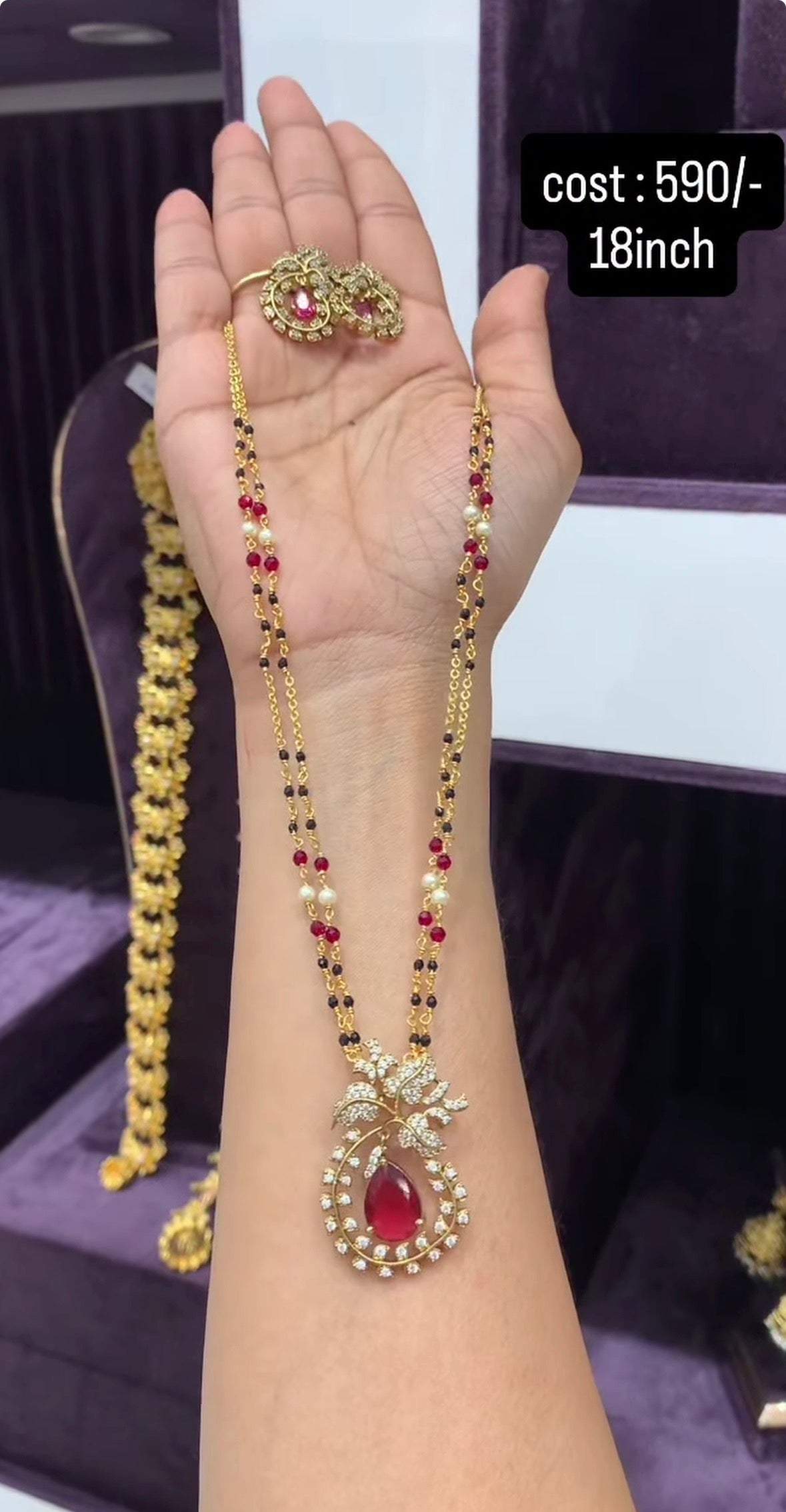 Beautiful pendent with blackbeads