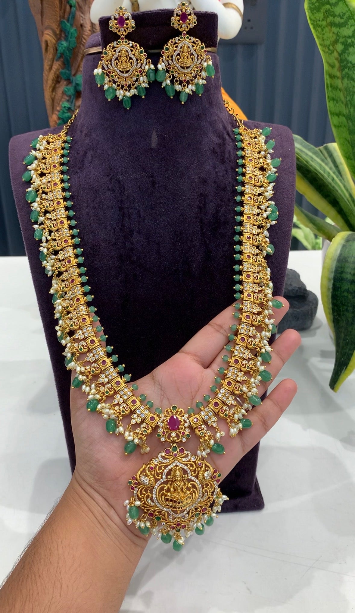 Beautiful customised nakshi long  haram