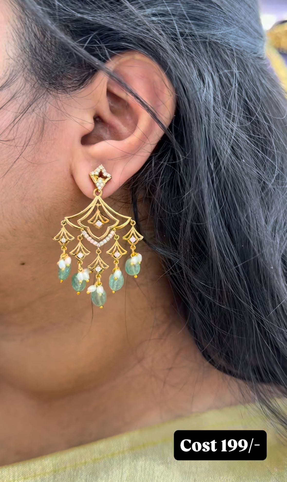 Beautiful hanging earrings