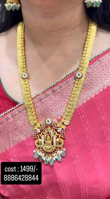 Beautiful traditional kasula haram with jumkies