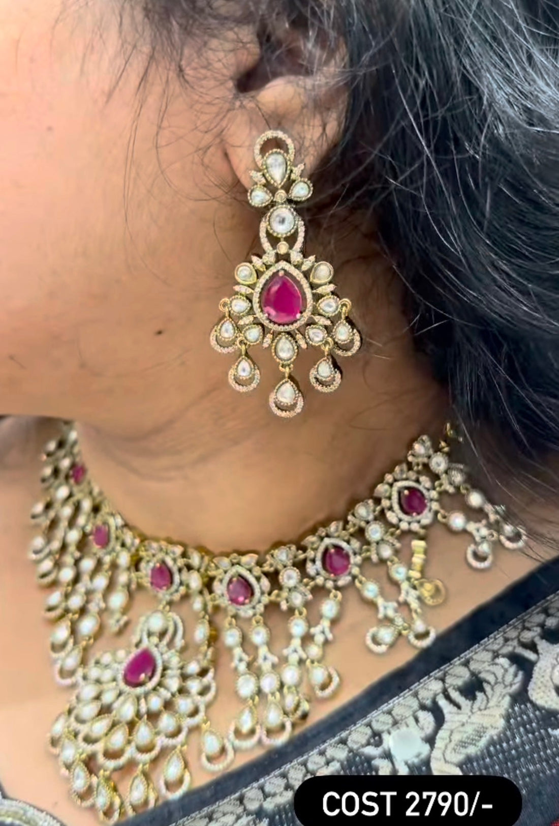 Beautiful Ruby Stone Necklace