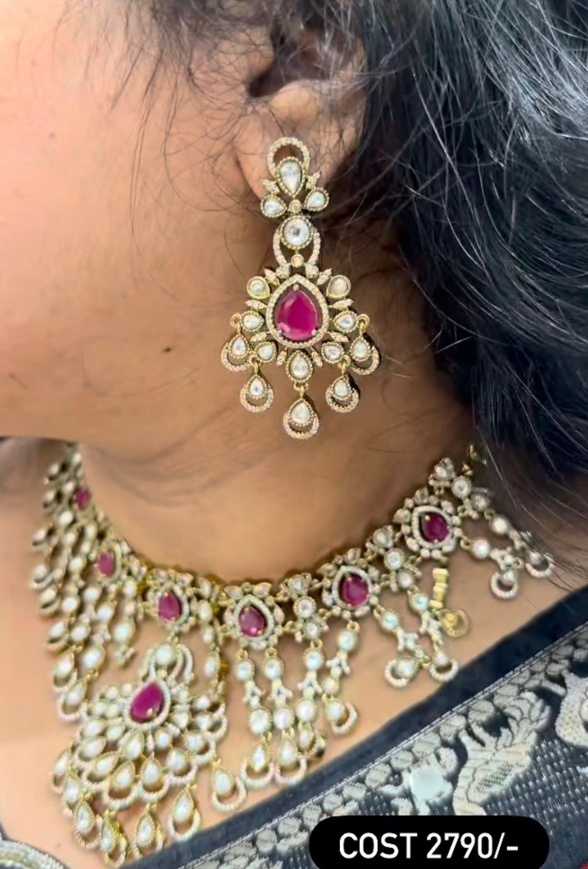 Beautiful Ruby Stone Necklace