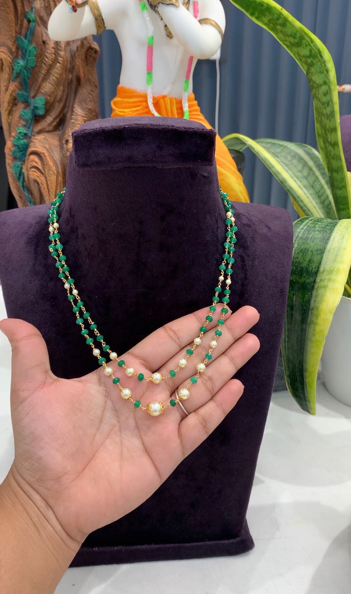 Beautiful customised 2 line beads set