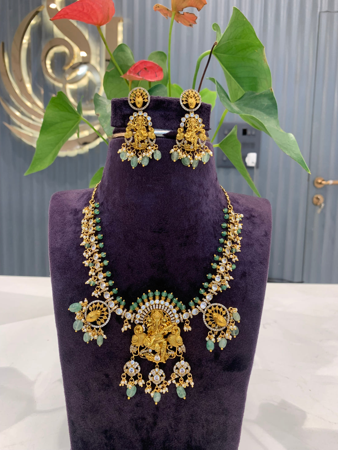 Beautiful customised ganesh necklace