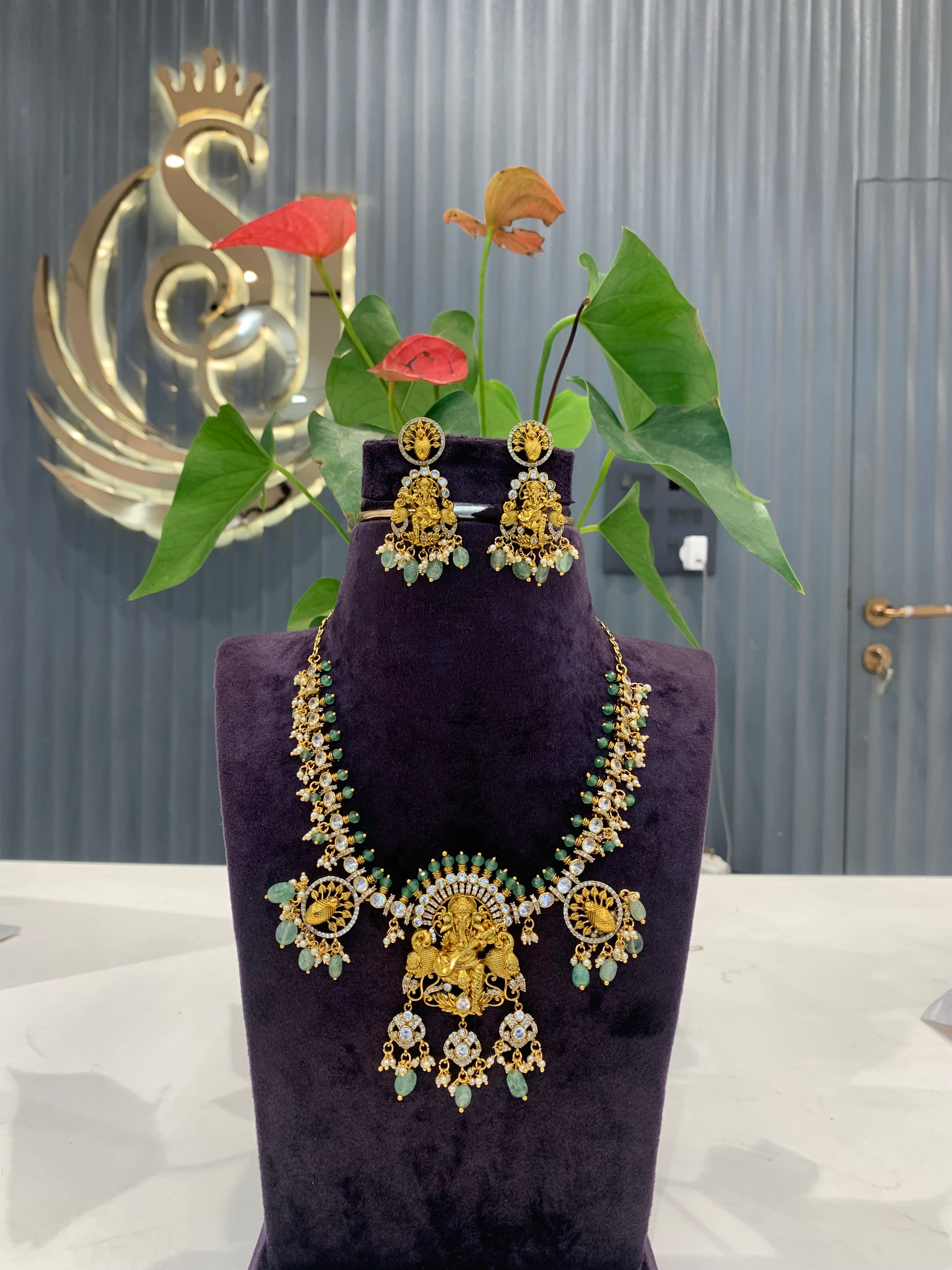 Beautiful customised ganesh necklace