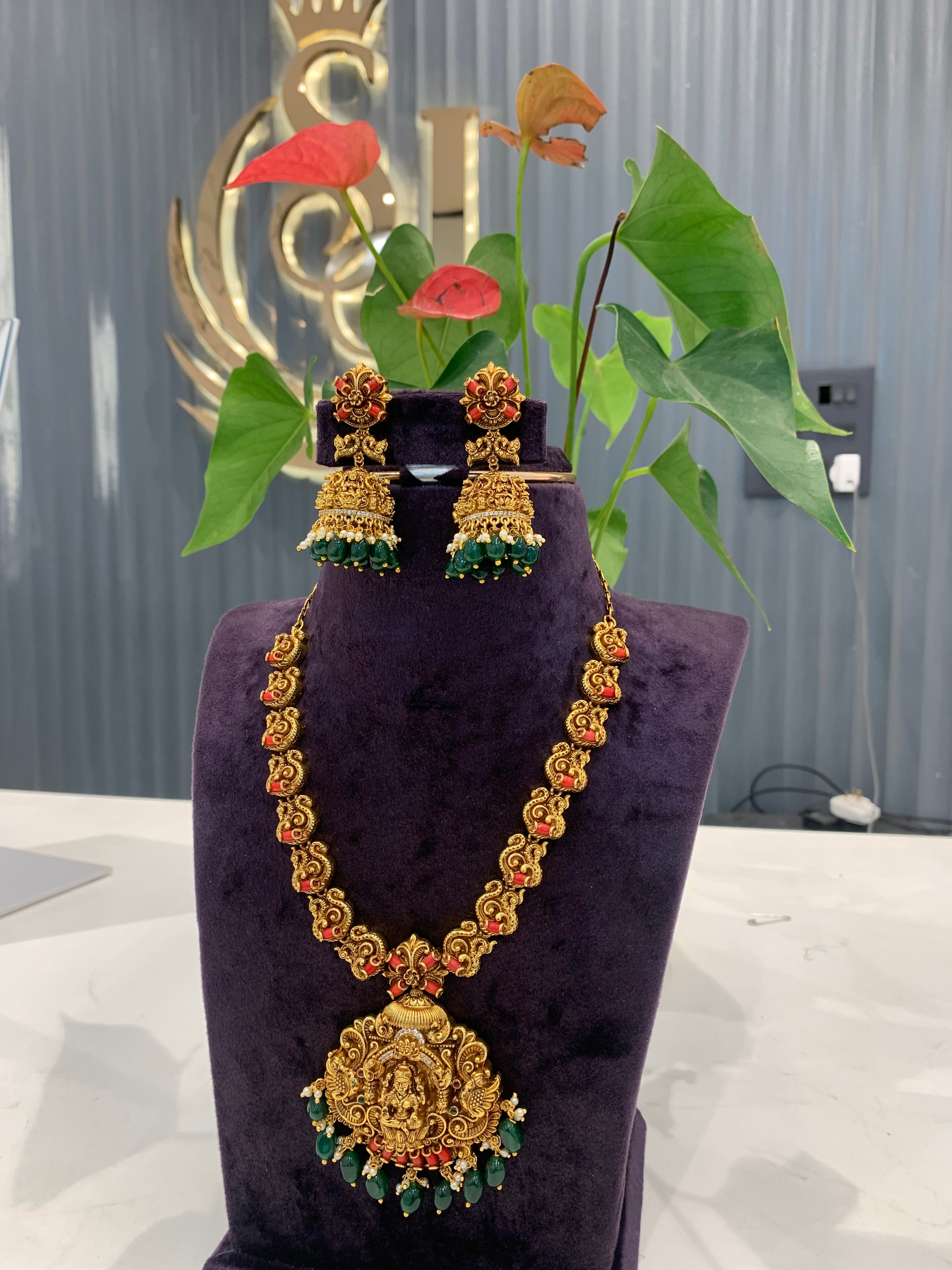 Beautiful customised coral stone necklace